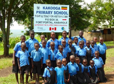 Students from Kakooga Primary School